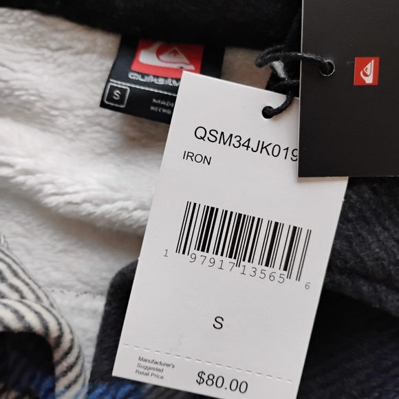 QUIKSILVER NEW Sherpa Lined Flannel Jacket - Picture 6 of 8